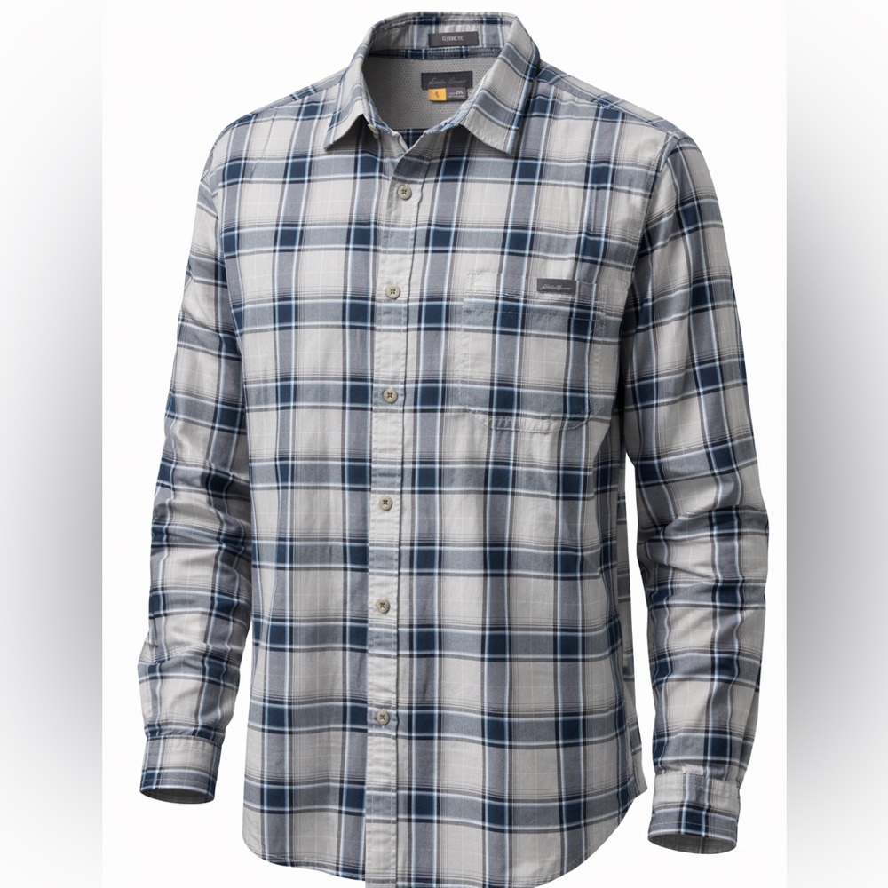 Eddie‎ Bauer 2XL Plaid Button Down Classic Fit Shirt